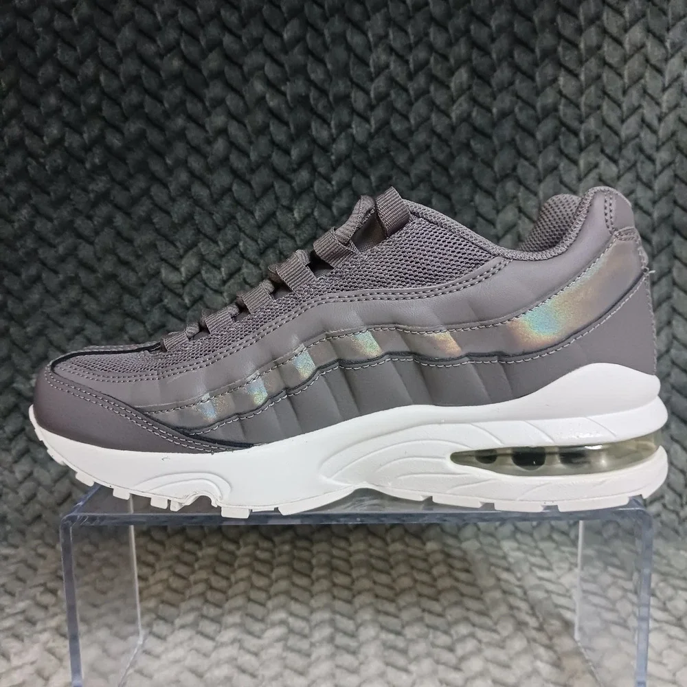 Nike Air Max 95 LE GS Gunsmoke White Running Shoes 310830-012 Size 4.5Y Womens 6